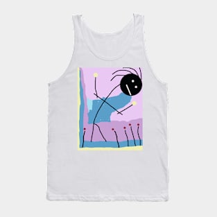 Kid in a Garden Stick Figure Tank Top